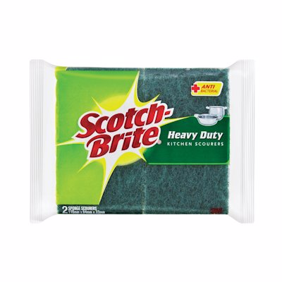 SCOTCHBRITE HEAVY DUTY KITCHEN SCOURERS 1'S