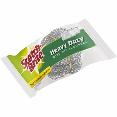 SCOTCHBRITE HEAVY DUTY WIRE POT SCOURERS 3'S