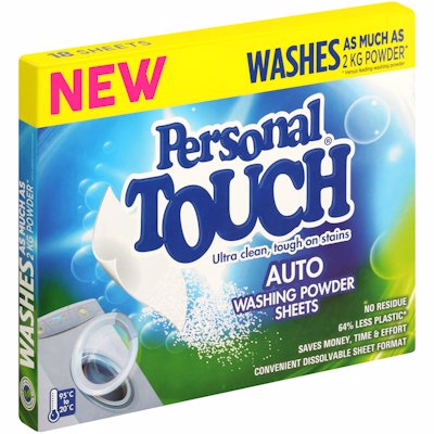 PERSONAL TOUCH AUTO WASHING SHEETS 90GR