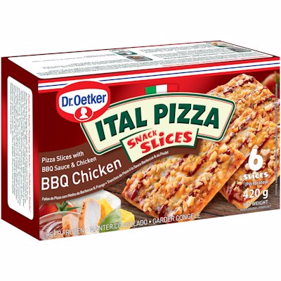 ITAL PIZZA SNACK SLICES BBQ CHICKEN 420GR