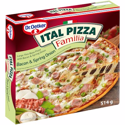 ITAL PIZZA FAMILIA BACON & SPRING ONION 514GR