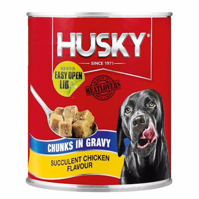 HUSKY CHUNKS IN GRAVY CHICKEN FLAVOUR 775GR