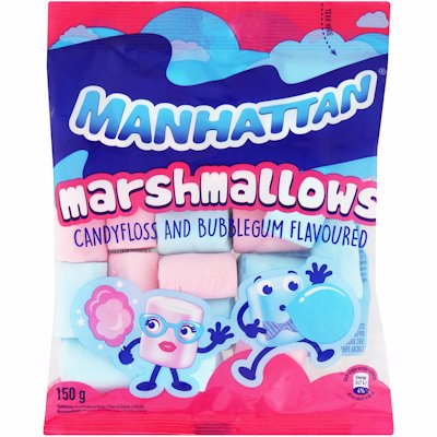 M/HATTAN MARSHMALLOW CANDY FLOSS BUBBLEGUM 150GR