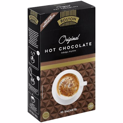 BOSTON ORIGINAL HOT CHOCOLATE STICKS 10'S