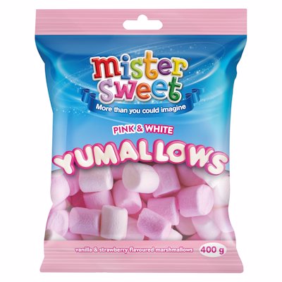 YAMALLOWS MARSHMALLOWS PINK & WHITE 400GR