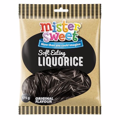 MISTER SWEET SOFT LIQUORICE ORIGINAL 175GR