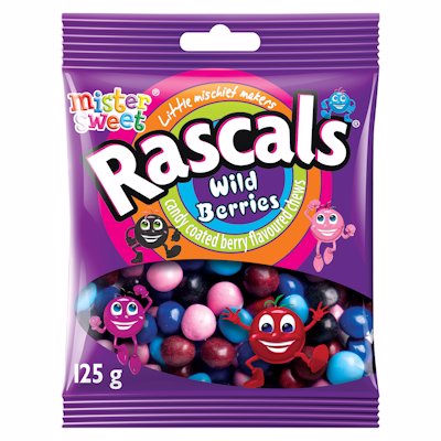 MISTER SWEET RASCALS WILD BERRIES 125GR