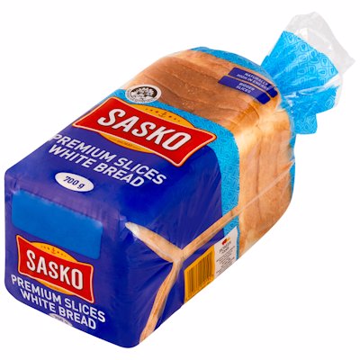 SASKO SLICED PREMIUM WHITE BREAD 700GR