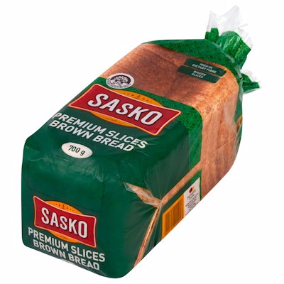 SASKO PREMIUM SLICED BROWN BREAD. 700GR