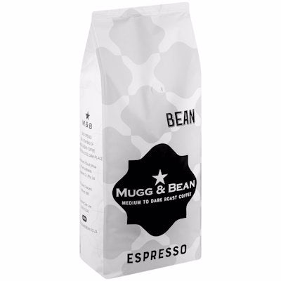 MUGG & BEAN ESPRESSO BEANS 1KG