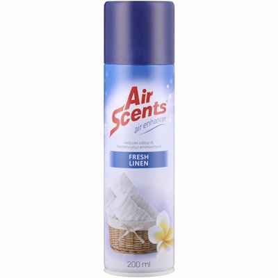 AIRSCENTS AIR ENHANCER FRESH LINEN 200ML