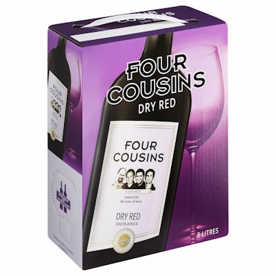 FOUR COUSINS DRY RED 3LT