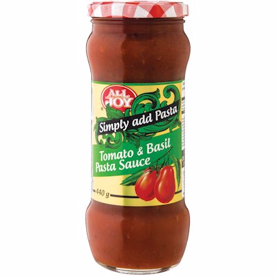 ALL JOY PASTA SAUCE TOMATO & BASIL 440GR