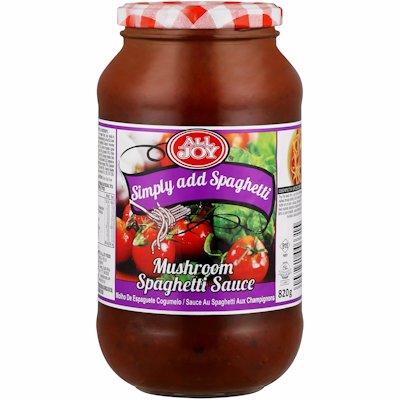 ALL JOY SPAGHETTI MUSHROOM SAUCE 820GR