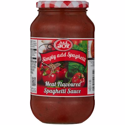 ALL JOY SPAGHETTI MEAT FLAVOURED SAUCE 820GR