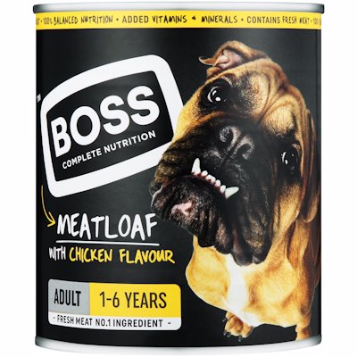 BOSS ADULT MEATLOAF WITH CHICKEN FLAVOUR 820GR