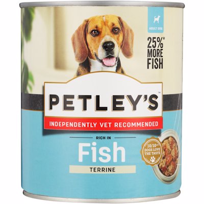 PETLEY'S TERRINE WITH OCEAN FISH FOR DOGS 775GR