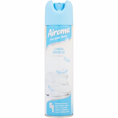 AIROMA 5 IN 1 AIR FRESHENER LINEN BREEZE 210ML