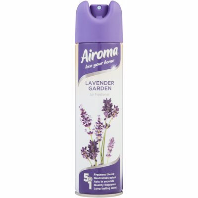 AIROMA 5 IN 1 AIR FRESHENER LAVENDER GARDEN 210ML