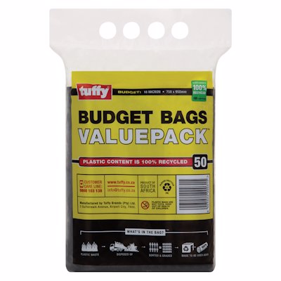 TUFFY BUDGET BLACK BAG 50'S