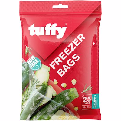 TUFFY FREEZER BAGS LARGE 25'S