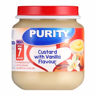 PURITY 2ND FOODS CUSTARD VANILLA FLAVOURED 125ML