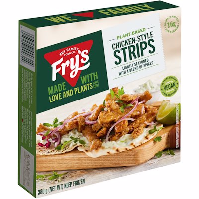 FRY'S MEAT FREE CHICKEN-STYLE STRIPS VEGAN 380GR