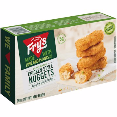 FRY'S CHICKEN STYLE NUGGETS VEGAN 380GR