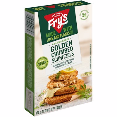 FRY'S MEAT-FREE CRUMBED SCHNITZEL VEGAN 320GR