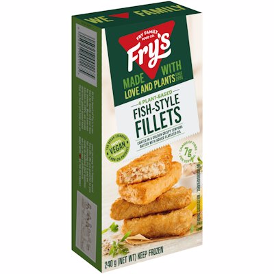 FRY'S FISH-STYLE FILLETS VEGAN 240GR