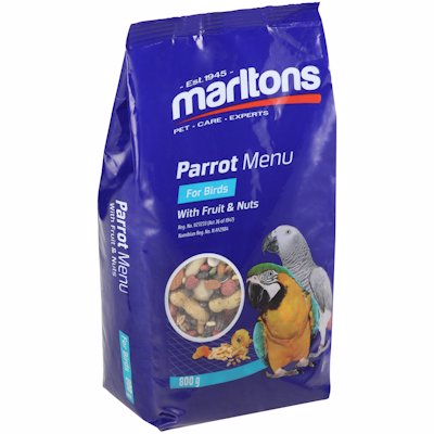 MARLTONS PARROT MENU WITH FRUIT & NUT 800GR