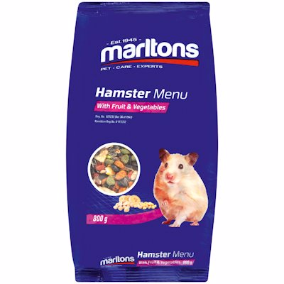 MARLTONS FRUIT VEG HAMSTER FOOD 800GR