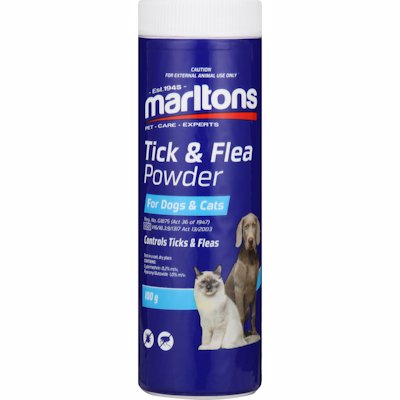 MARLTONS TICK & FLEA FPOWDER DOGS & CATS 100GR