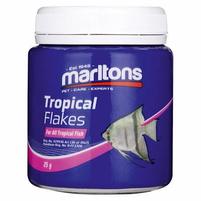 MARLTONS TROPICAL FISH FLAKES 25G