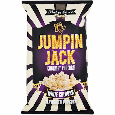 JUMPING JACK POPCORN WHITE CHEDDAR FLAVOUR 100GR