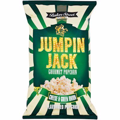 JUMPING JACK POPCORN CHEDDAR & GREEN ONION 100GR