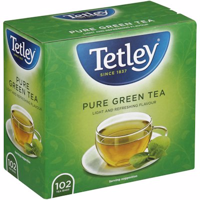 TETLEY GREEN TAGLESS TEA BAGS 102'S