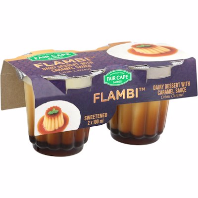 FAIR CAPE FLAMBI DAIRY DESSERT WITH CARAMEL 100G