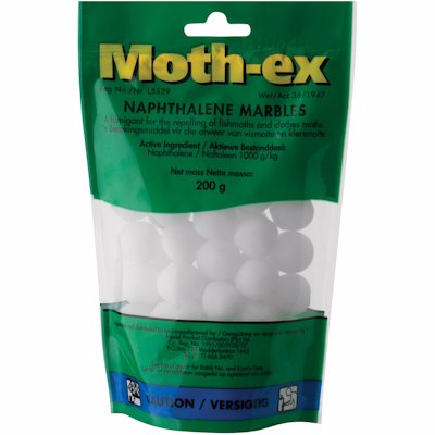 MOTH-EX NAPTHALENE MARBLES 200GR