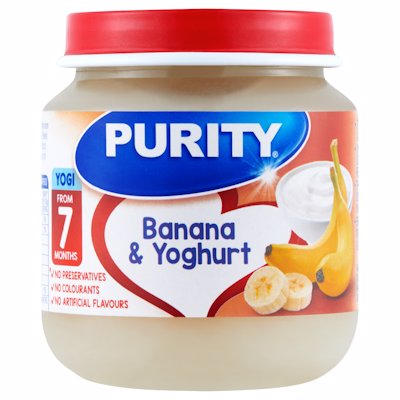 PURITY 2ND FOODS BANANA & YOGHURT 125ML