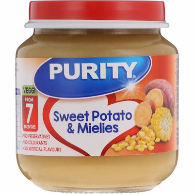 PURITY 2ND FOODS SWEET POTATO & MIELIES 125ML