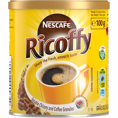 NESCAFE RICOFFY CHICORY & COFFEE GRANULES 100GR