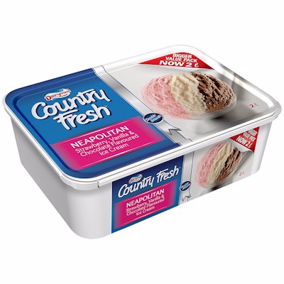 COUNTRY FRESH NEAPOLITAN 2LT