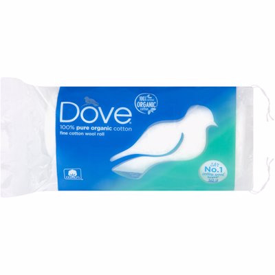 DOVE 100% PURE COTTON FINE COTTONWOOL ROLL 50G