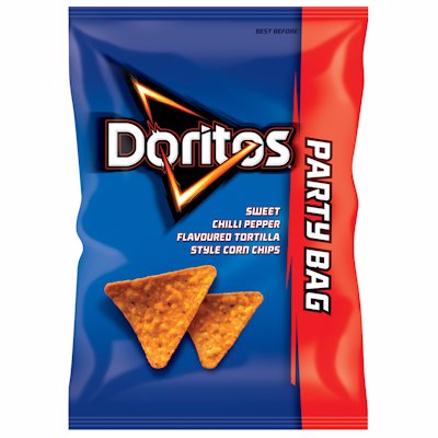 DORITOS SWEET CHILLI FLAVOUR PARTY PACK 250GR