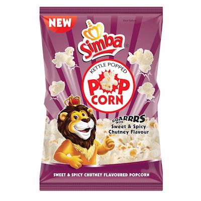 SIMBA POPCORN SPICY CHUTNEY FLAVOUR 90G