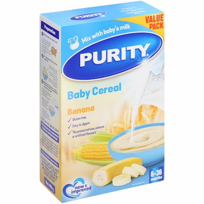 PUR 2ND CER BANANA-MILK 450GR