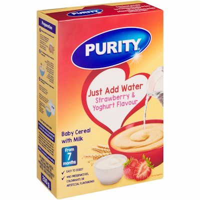 PUR 2ND CEREAL STRAWBERRY & YOGHURT FLAVOU 200GR