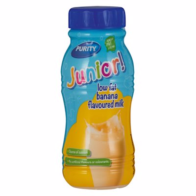 PURITY JUNIOR FLAVOURED MILK BANANA 200ML