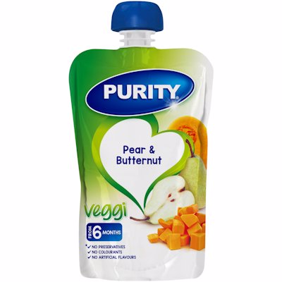 PUR PUREE PEAR&BUTTERNUT 110ML